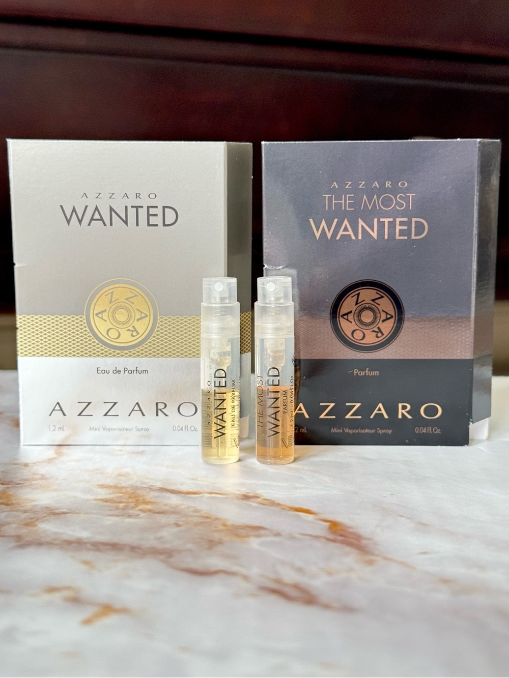 Azzaro The Most Wanted Parfum Samples Lot NEW Travel Spray Vials Bundle